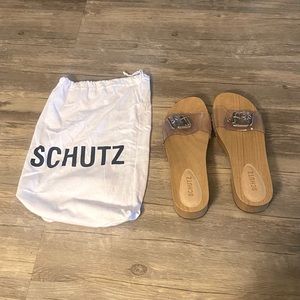 Schultz apolonia wooden sandals size 39.5